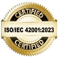 ISO/IEC 42001:2023 certified seal