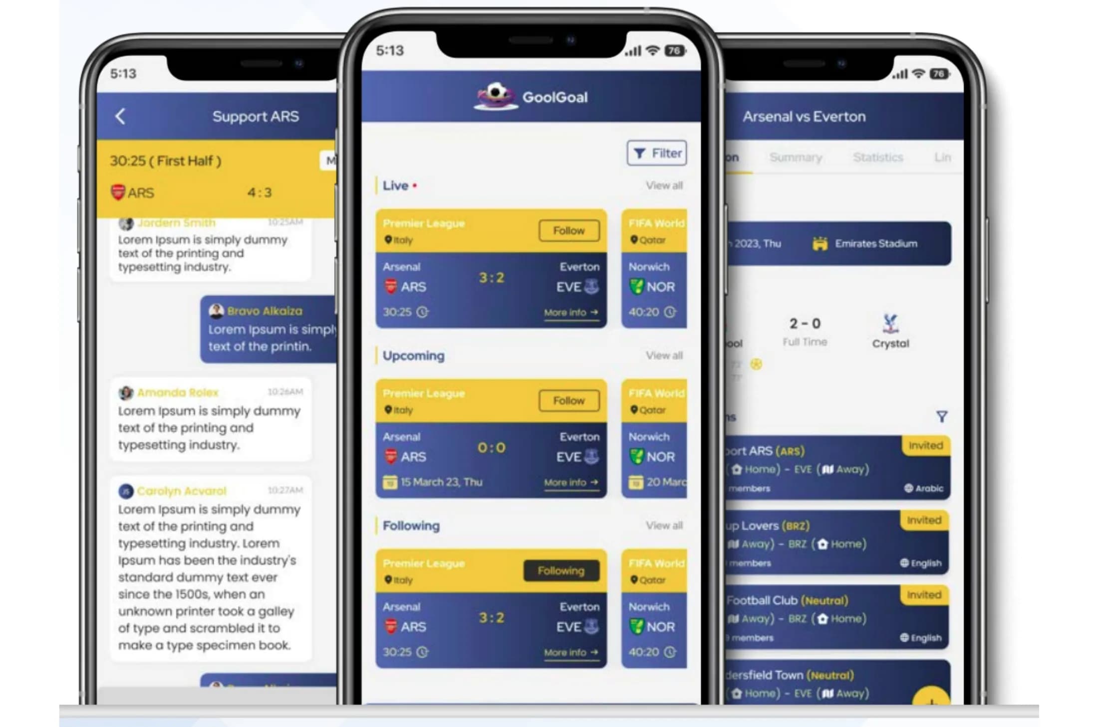 GoolGoal football fan platform by Elite Web Technologies