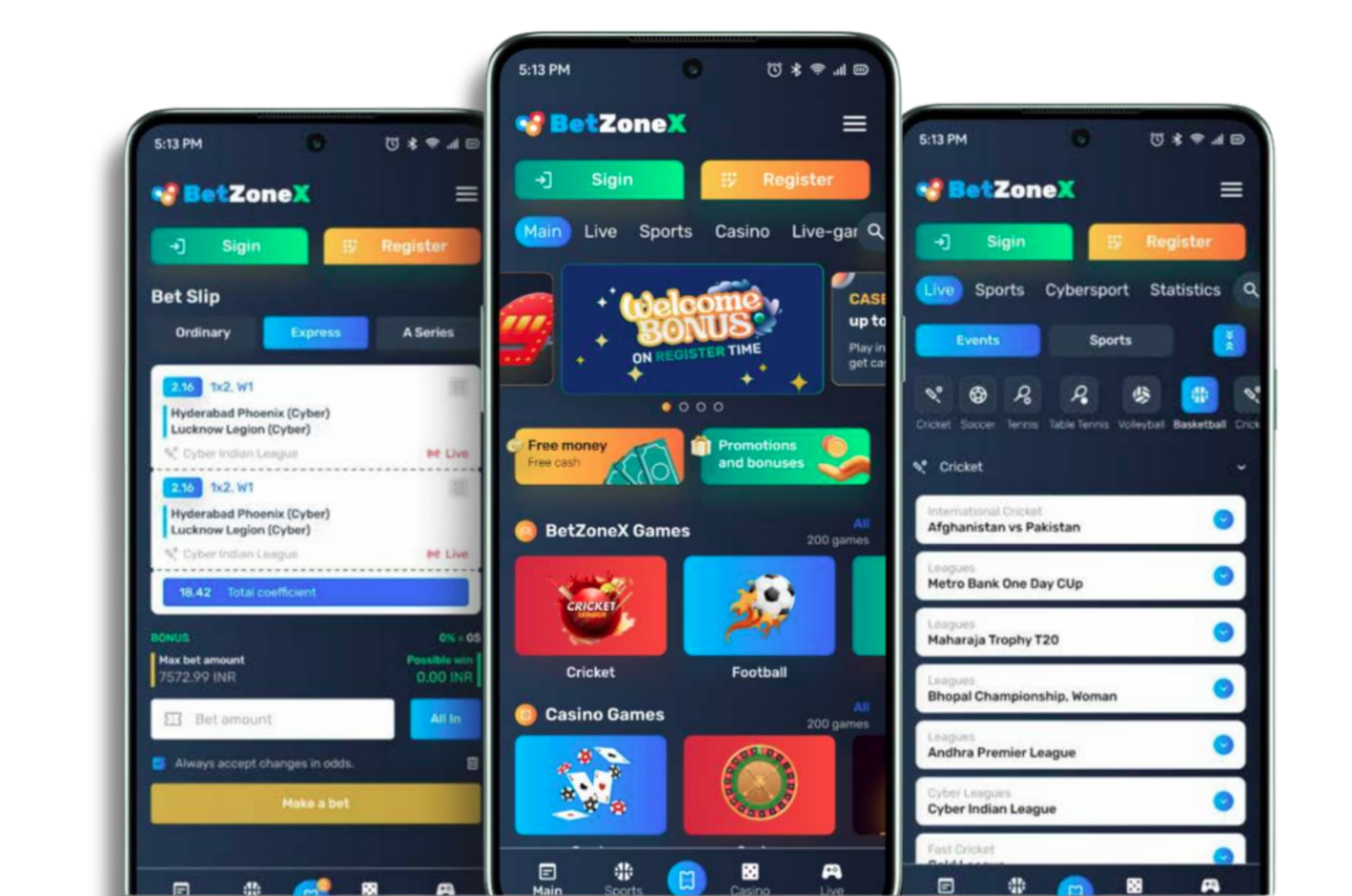 BetZoneX sports gaming app by Elite Web Technologies