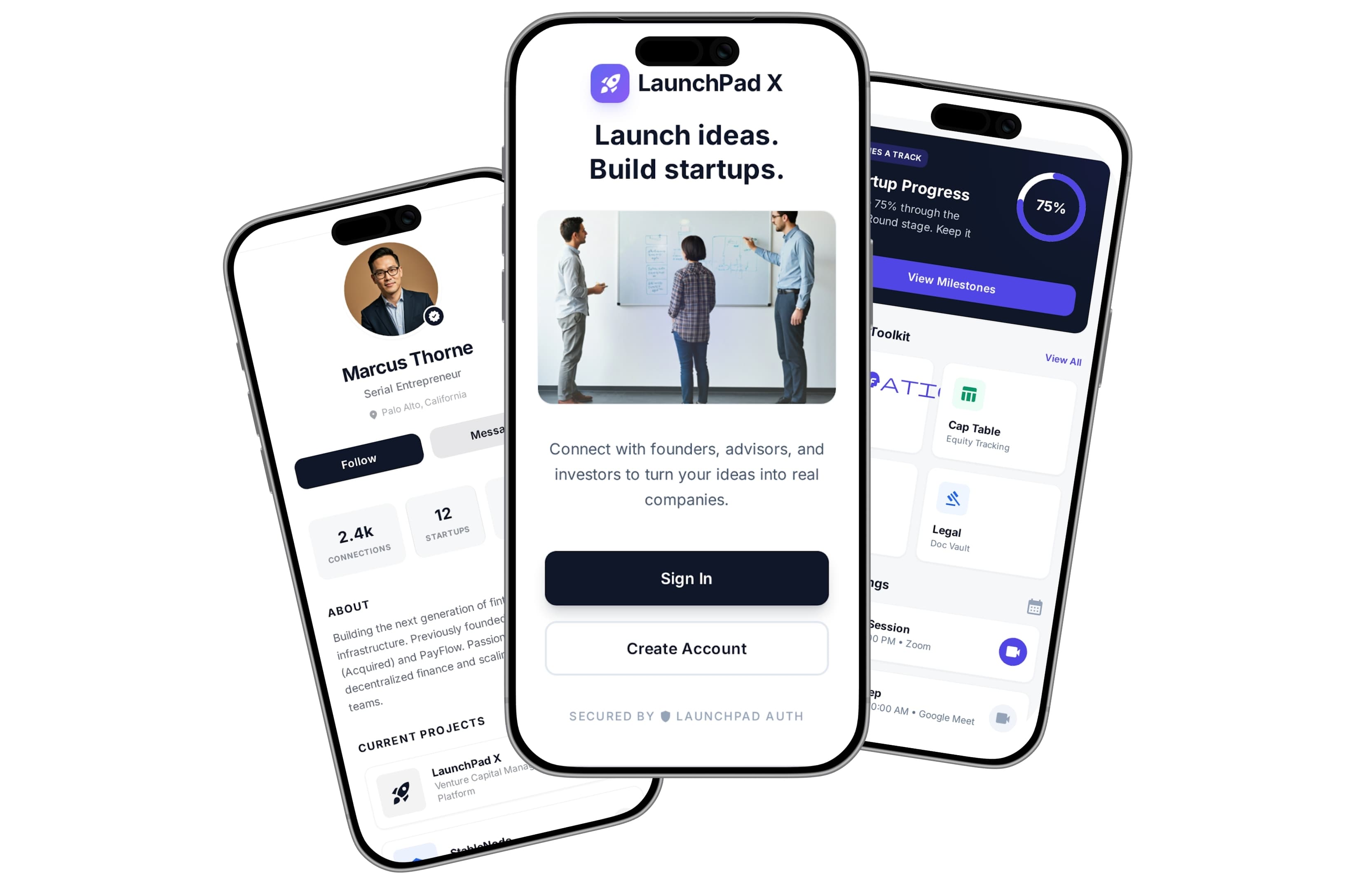 LaunchPadX startup community platform by Elite Web Technologies