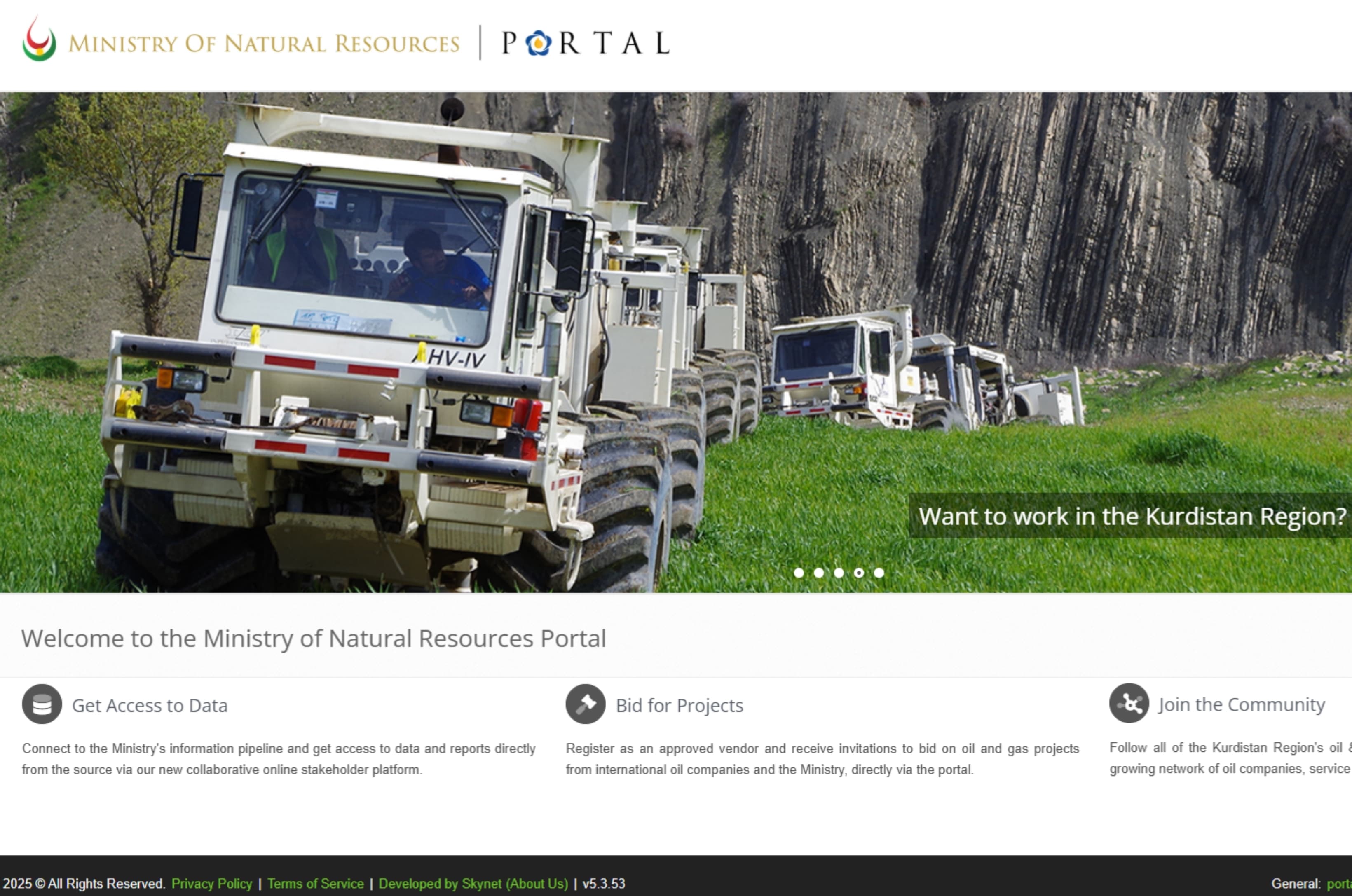 MNR Iraq energy workforce portal by Elite Web Technologies
