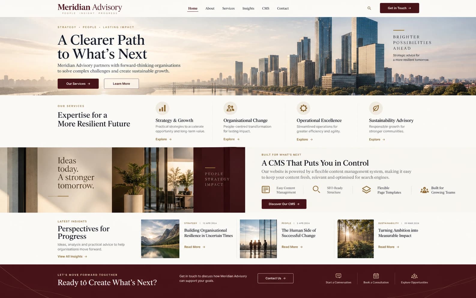 WordPress Corporate CMS Website capability showcase by Elite Web Technologies